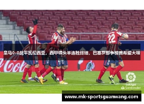 皇马0-0战平瓦伦西亚，西甲领头羊连胜终结，巴塞罗那争榜首希望大增
